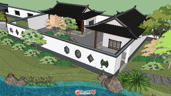 古典园林景观SU模型库精品区 SketchUp中国门户网站中的园林景观设计资源