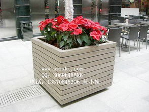 江苏户外移动花盆 木质花盆植物与园林景观设计的完美结合